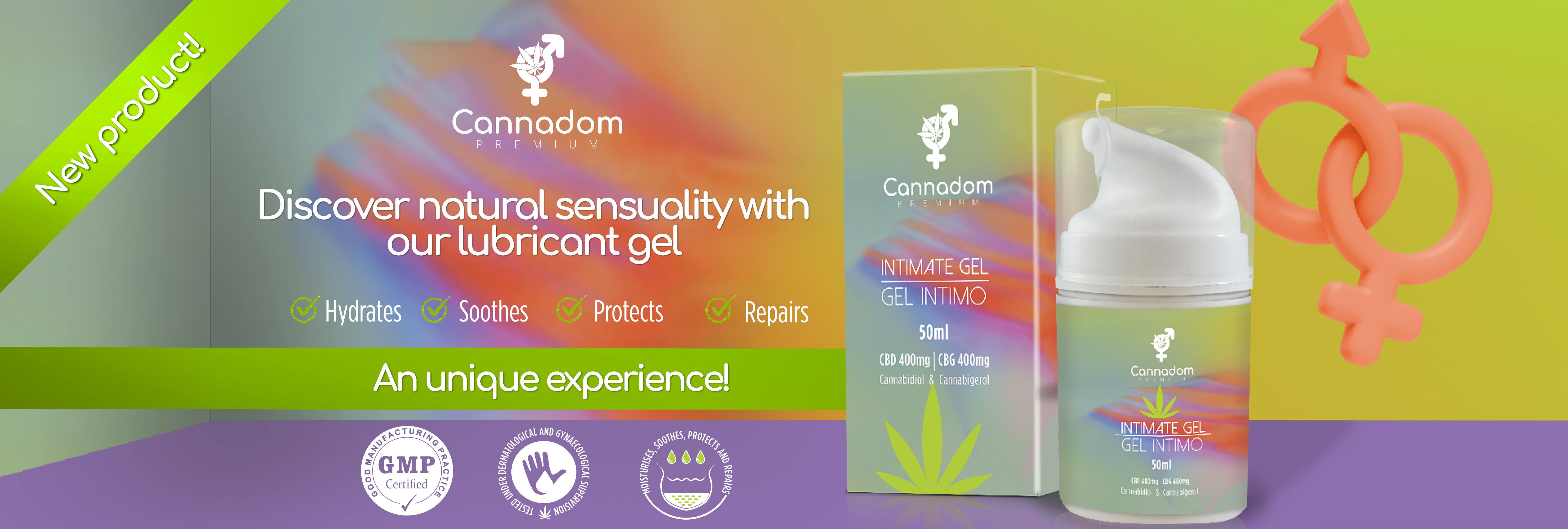 NEW CANNADOM INTIMATE LUBRICANT GEL